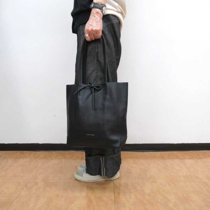 MAISON FANLI イタリア製レザーバッグ(SAC PETIT CABAS)/BK　